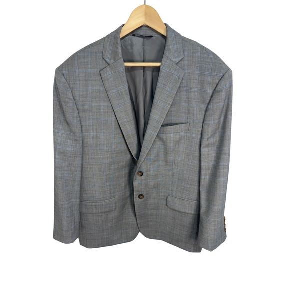 Ralph Lauren Other - Ralph Lauren Men's Gray Plaid 98% Wool Blazer Suit Jacket Size M